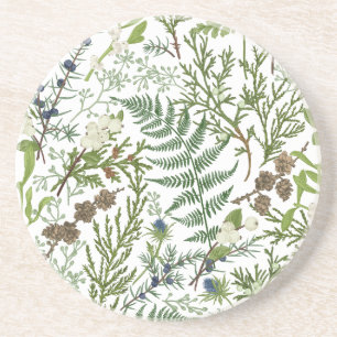 Winter Botanical Coaster