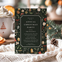 Winter Botanical Festive Christmas Party