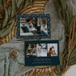 Winter Botanicals Coquette Bow | Elegant Photo  Holiday Card<br><div class="desc">Send heartfelt holiday greetings with this elegant horizontal photo card featuring hand-painted winter botanicals, pine sprigs, and dainty red coquette bows. The classic black and red color palette frames your family photo beautifully, while the back layout provides room for extra snapshots and a personalized Christmas message. Perfect for families who...</div>