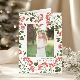 Winter Bouquet   Folded Holiday Card