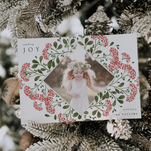 Winter Bouquet Holiday Photo Card