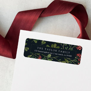 Winter Bouquet Return Address Return Address Label