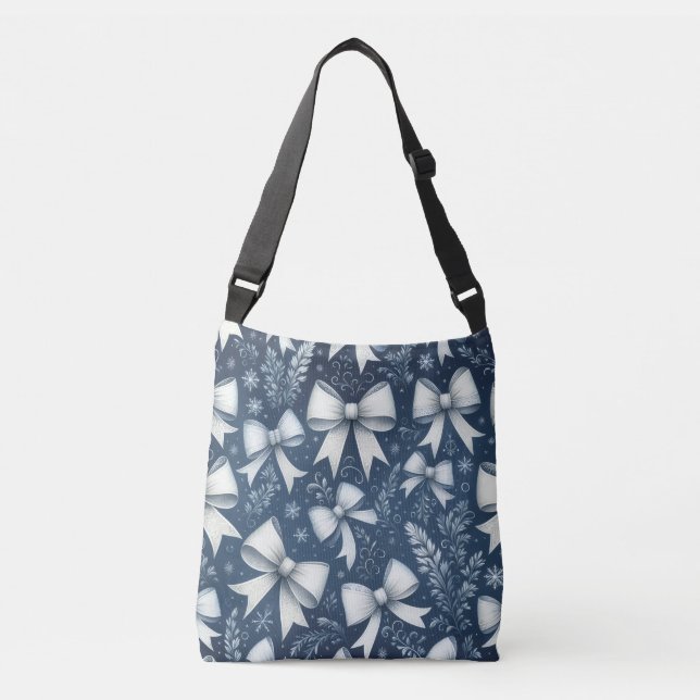Winter Bows Crossbody Bag (Front)