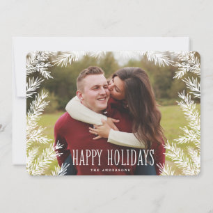 Winter Branches Holiday Photo Card