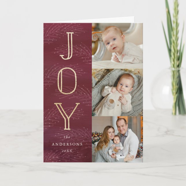 Winter Branches | Holiday Photo Greeting Card (Front)