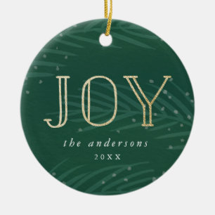 Winter Branches   Holiday Photo Ornament