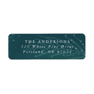 Winter Branches   Holiday Return Address Labels
