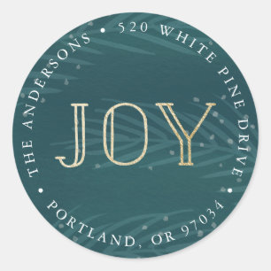 Winter Branches   Holiday Return Address Stickers