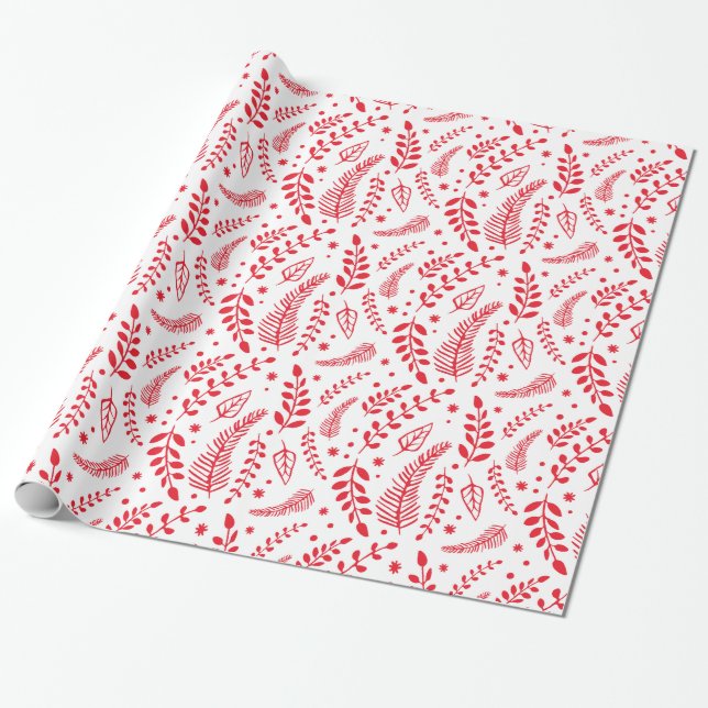 Winter Branches | Holiday Wrapping Paper (Unrolled)