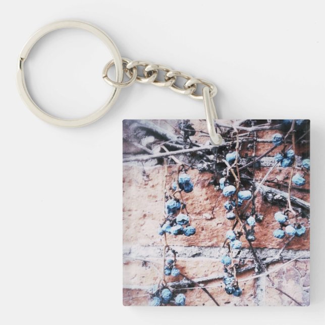 Winter Brick and Vine Key Ring (Front)