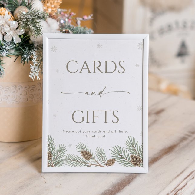 Winter Bridal Shower Cards and Gifts  Poster (Creator Uploaded)