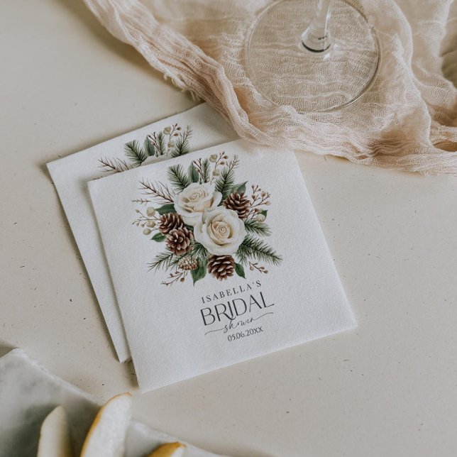 Winter Bridal Shower Napkin (Creator Uploaded)