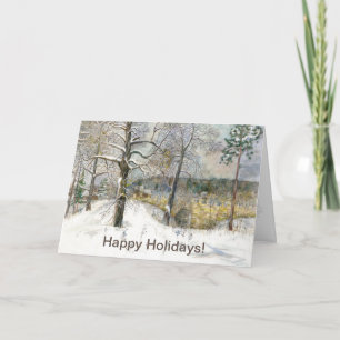 winter bridge holiday card