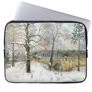 winter bridge laptop sleeve