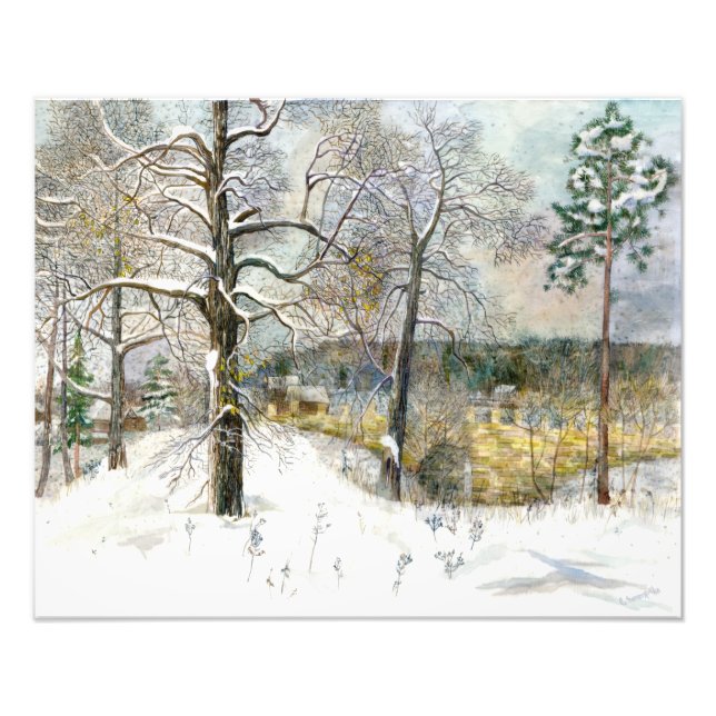 winter bridge photo print (Front)