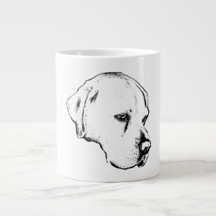 Winter-bright lab profile large coffee mug