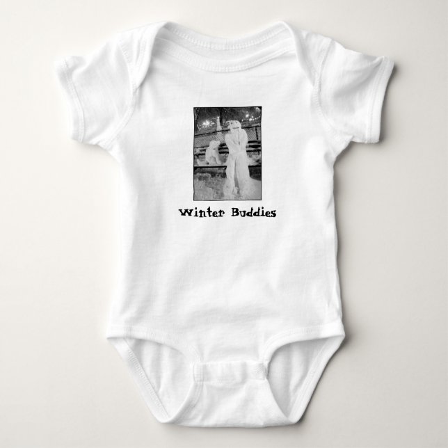 'Winter Buddies'  Infant Creeper (Front)