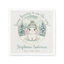 Winter Bunny Baby Shower Neutral