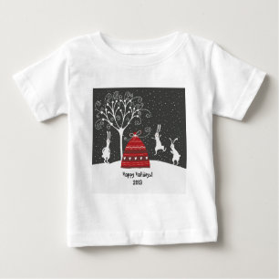 Winter Bunny Hoppy Holidays T-Shirt