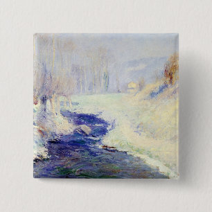 Winter (by Guy Rose) 15 Cm Square Badge