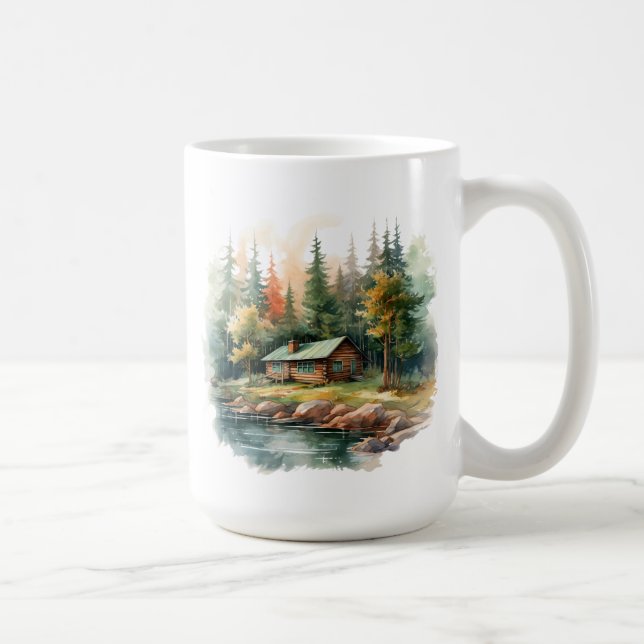 Winter Cabin Mug (Right)