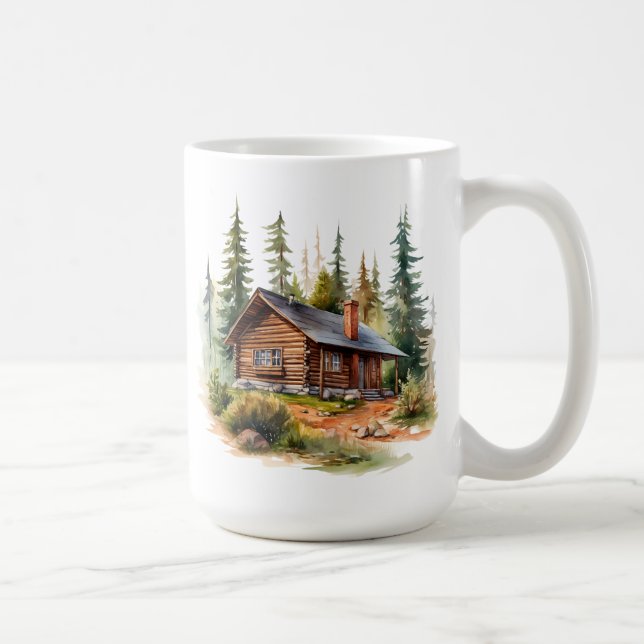 Winter Cabin Mug (Right)