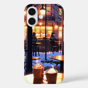 Winter Café Vibes iPhone 16 Case