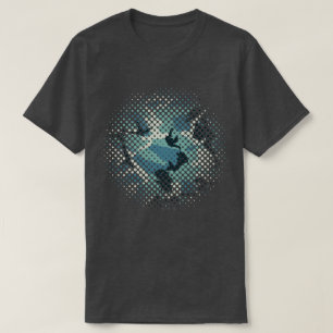 Winter Camo Pattern Halftone T-Shirt