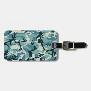 Winter Camo Pattern Luggage Tag
