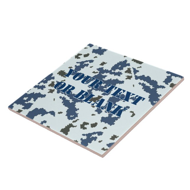 Winter Camouflage Ceramic Tile (Side)