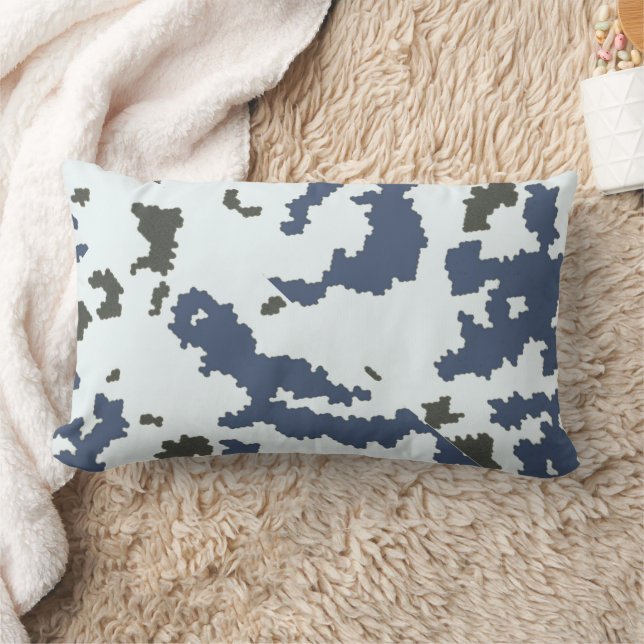 Winter Camouflage Lumbar Cushion (Blanket)