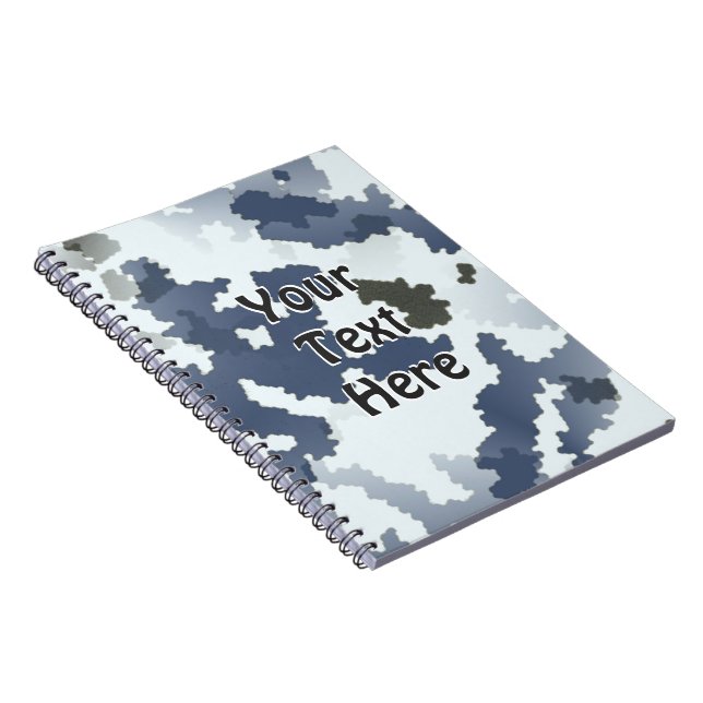 Winter Camouflage Notebook (Right Side)
