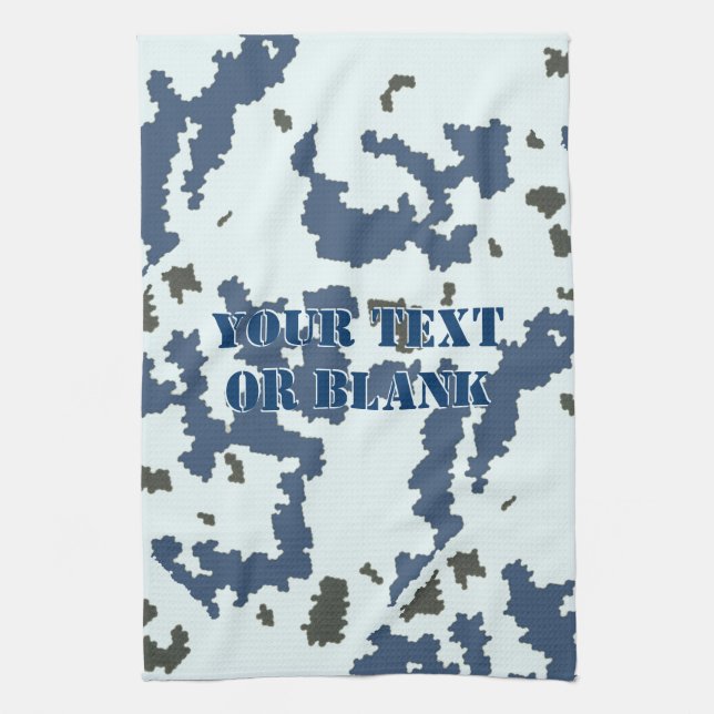 Winter Camouflage Tea Towel (Vertical)