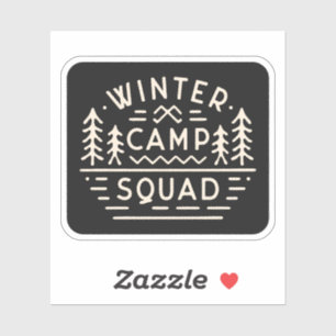 Winter camp camping trip squad