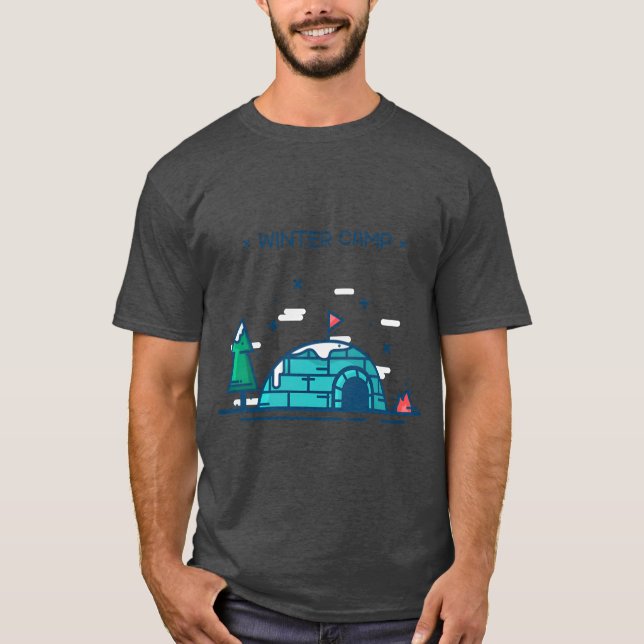Winter Camp Iglo friend T-Shirt (Front)