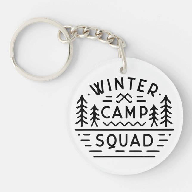 Winter camp squad crew  key ring (Front)