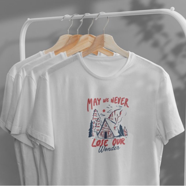 Winter Camping Cabin Nature T-Shirt (Creator Uploaded)