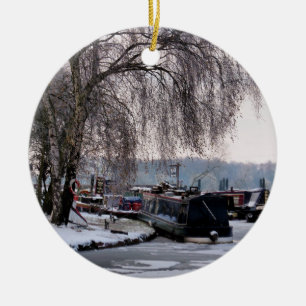 WINTER CANAL CERAMIC TREE DECORATION
