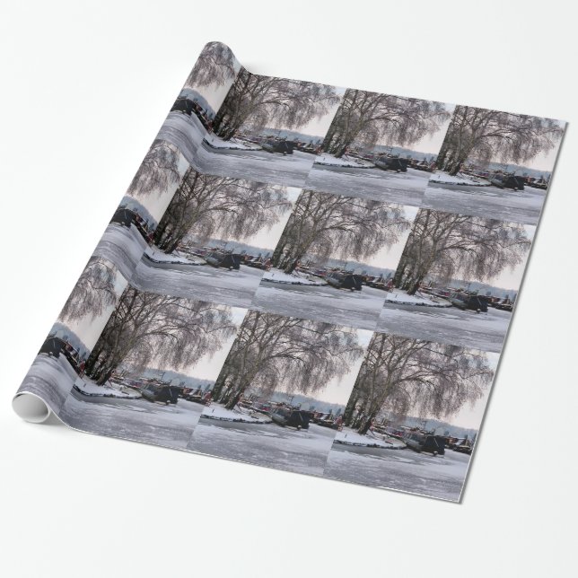 WINTER CANAL WRAPPING PAPER (Unrolled)