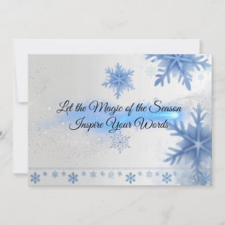 Winter Card with Snow Cops