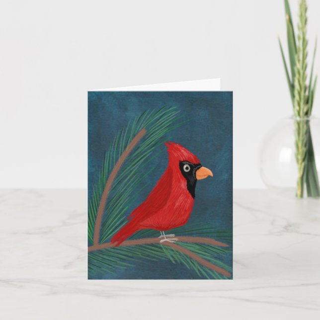 Winter Cardinal Card (Front)