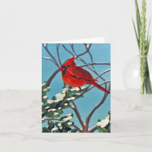 Winter Cardinal Folded Card