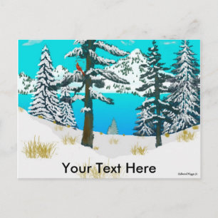 Winter Cardinal Postcard