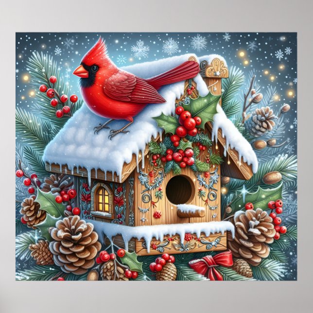 Winter Cardinal Poster (Front)