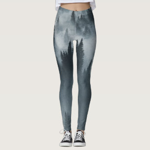 Winter Carpathian: Sunrise Mountain Landscape Leggings