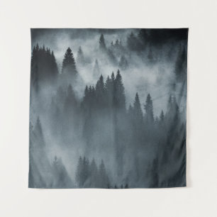 Winter Carpathian: Sunrise Mountain Landscape Tapestry
