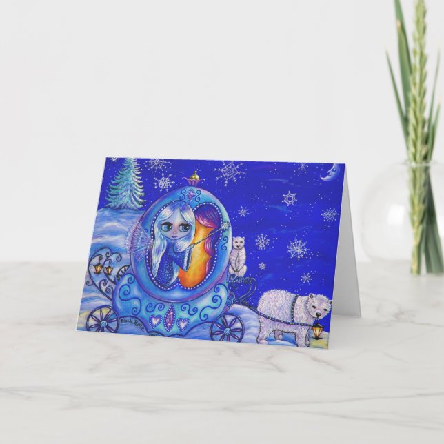 Winter Carriage Ride Card (Front)
