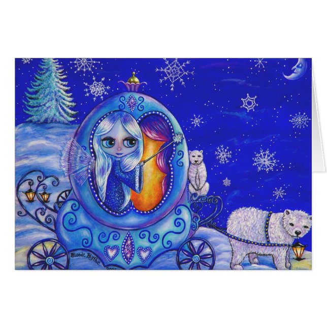 Winter Carriage Ride Card (Front Horizontal)