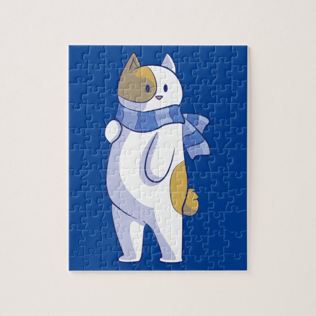 winter cat puzzle (Vertical)