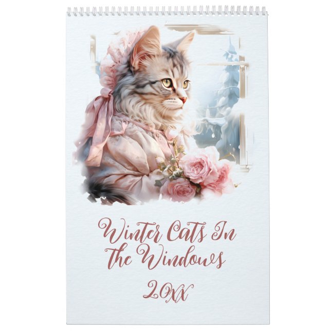 Winter Cats In the Windows Calendar (Cover)